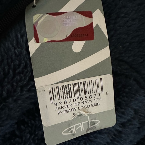 New RARE Bucknell Bison University 6-12 M Baby Fleece Zip Jacket Garb Team 96 - Picture 11 of 15